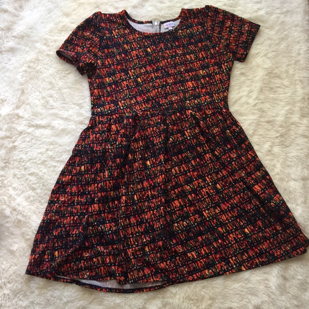 🌻 Lularoe Amelia Dress Sz 3XL Colorful